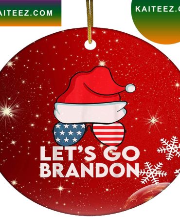 Lets Go Brandon Funny Joe Biden Christmas Ornament