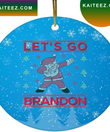 Lets Go Brandon Ugly Christmas Tree Decorations Gift Christmas Ornament