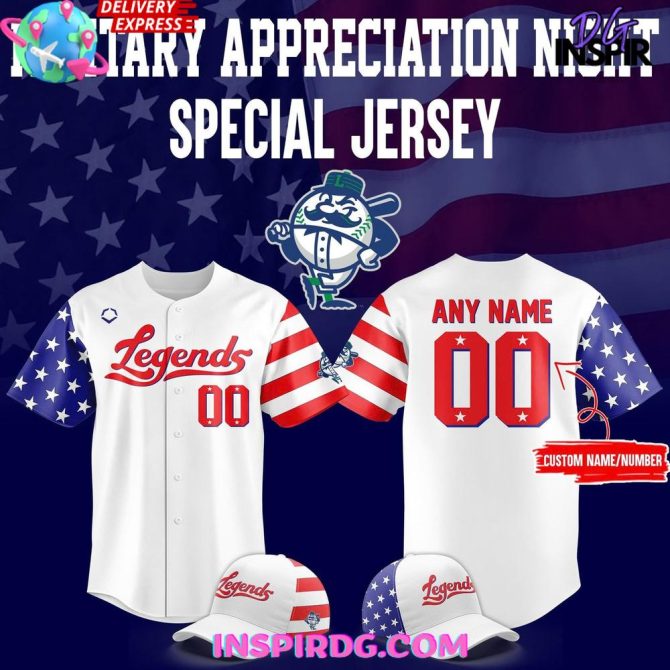 Lexington Legends Military Appreciation Night 2025 Baseball Jersey