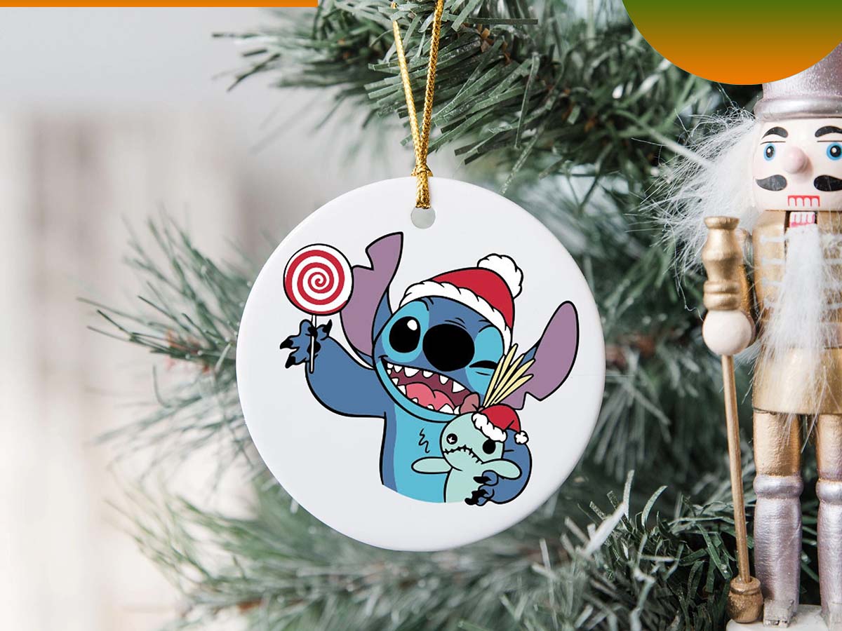 Lilo And Stitch Christmas Ornament Gift For Friends Ornament