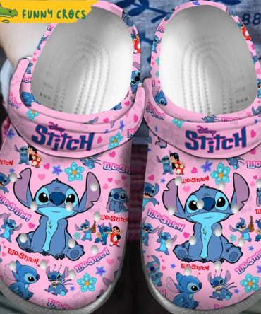 Lilo & Stitch Disney Pink Crocs - Discover Comfort And Style Clog Shoes For Family