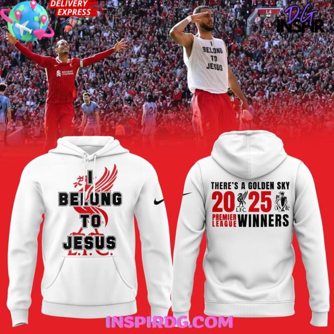 Exclusive Liverpool Fc 2025 Premier League Winners Hoodie - Belong To Jesus Design