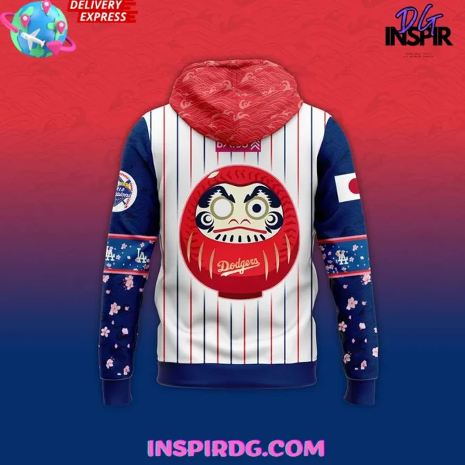 Los Angeles Dodgers 2025 Japanese Heritage Night All Over Print Hoodie - Image 3