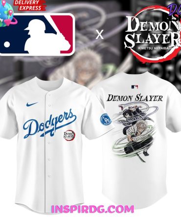 Los Angeles Dodgers Collab Demon Slayer Special White Jersey