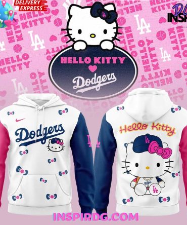 Los Angeles Dodgers X Hello Kitty Night 2025 All Over Print Hoodie
