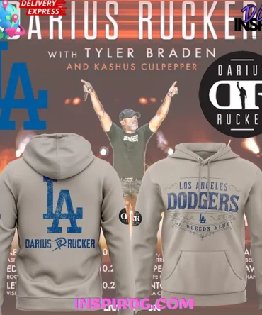 Los Angeles Dodgers Darius Rucker Collection 2025 All Over Print Hoodie