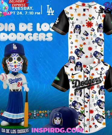 Los Angeles Dodgers Dia De Los Dodgers 2024 Baseball Jersey