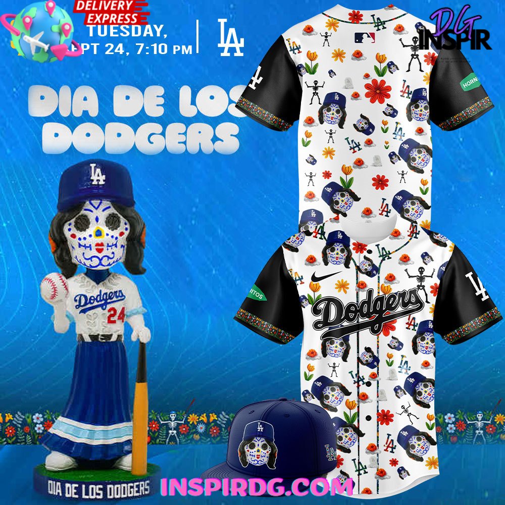 Los Angeles Dodgers Dia De Los Dodgers 2024 Baseball Jersey