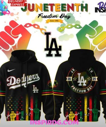 Los Angeles Dodgers Juneteenth Day 2025 Special All Over Print Hoodie