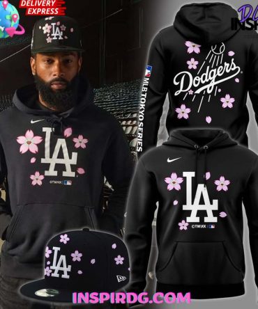 Limited Edition La Dodgers Sakura Hoodie - Stylish Mlb Apparel
