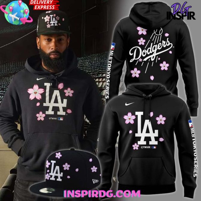Limited Edition La Dodgers Sakura Hoodie - Stylish Mlb Apparel