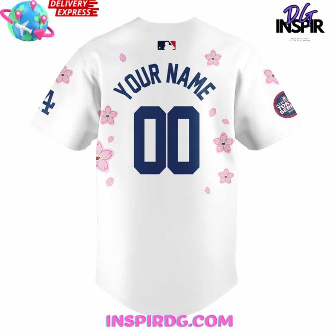 Los Angeles Dodgers Mlb World Tour Tokyo Series 2025 White Baseball Jersey - Image 3