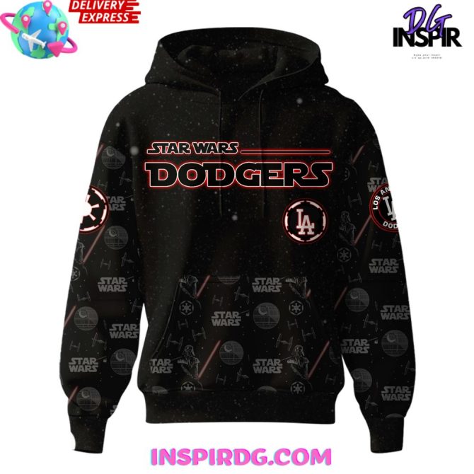 Los Angeles Dodgers Mlb X Star Wars Night 2025 All Over Print Hoodie - Image 2