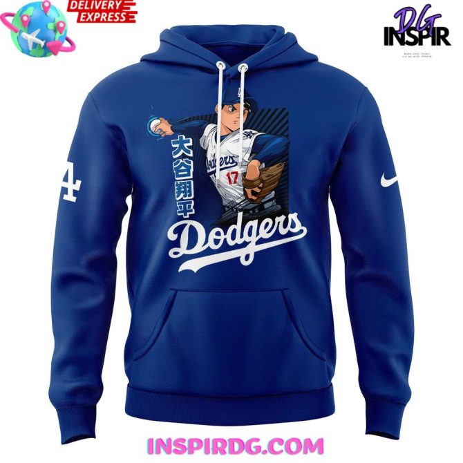 Los Angeles Dodgers Ohtani Mvp Anime Night Special All Over Print Hoodie - Image 2
