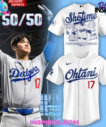 Los Angeles Dodgers Shohei Ohtani 50/50 Club Baseball Jersey