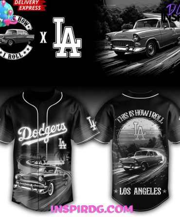 Los Angeles Dodgers ‘This Is How I Roll’ Classic Car Baseball Jersey