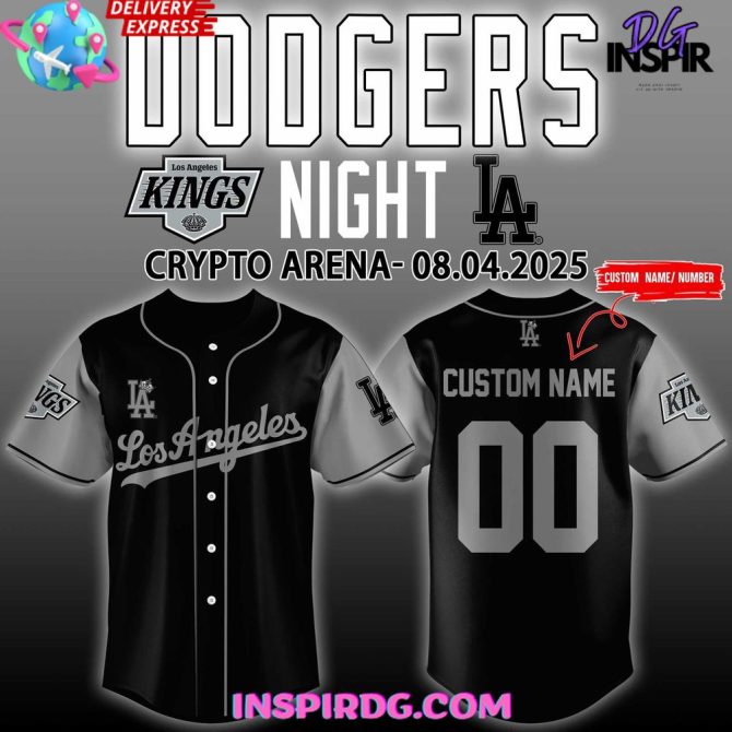 Los Angeles Kings X Dodgers Night Special Baseball Jersey