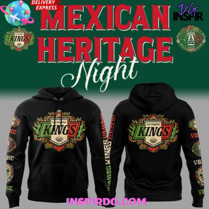 Los Angeles Kings X Mexican Heritage Night 2025 All Over Print Hoodie