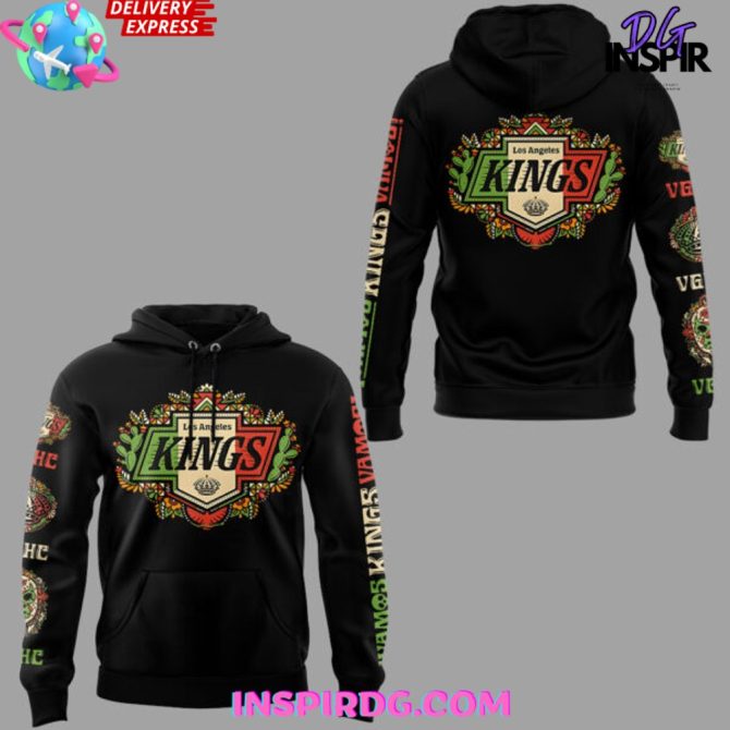 Los Angeles Kings X Mexican Heritage Night 2025 All Over Print Hoodie - Image 2