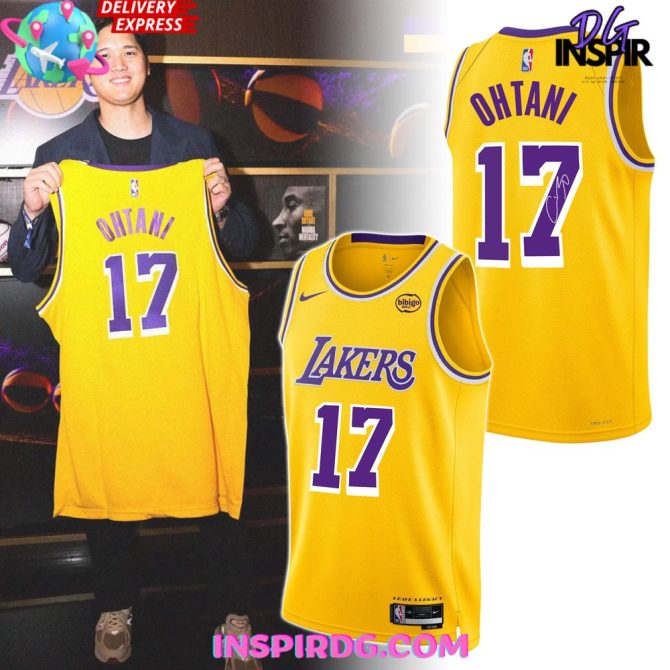 Los Angeles Lakers Shohei Ohtani Edition Basketball Jersey