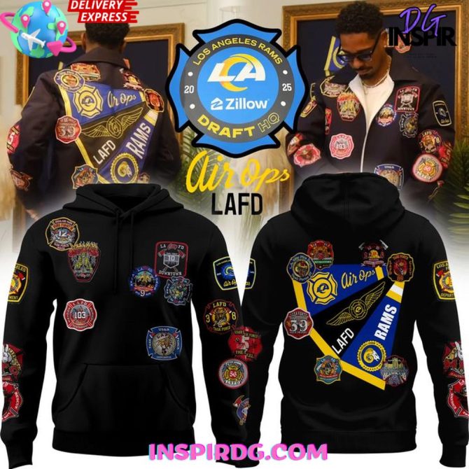 Los Angeles Rams X Kevin Leonel Lafd 2025 All Over Print Hoodie