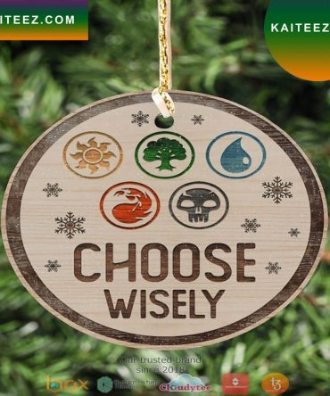 Magic The Gathering Choose Wisely Christmas Ornament