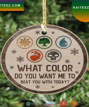 Magic The Gathering What Color Do You Want Me To Christmas Ornament