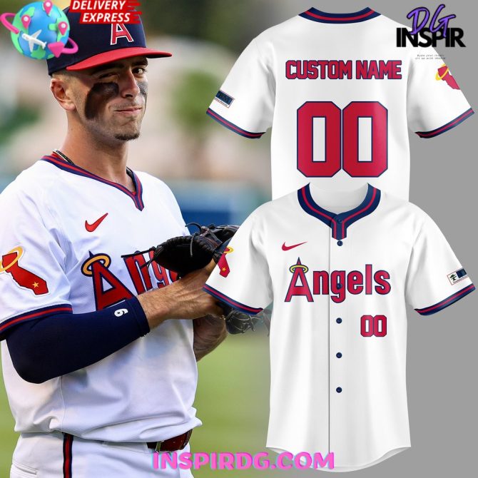 Mlb Los Angeles Angels 2024 Throwback Baseball Jersey