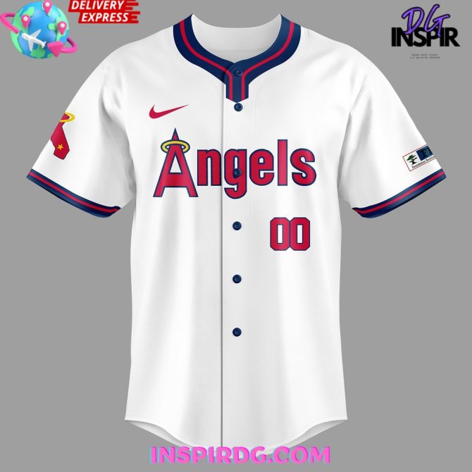 Mlb Los Angeles Angels 2024 Throwback Baseball Jersey - Image 2