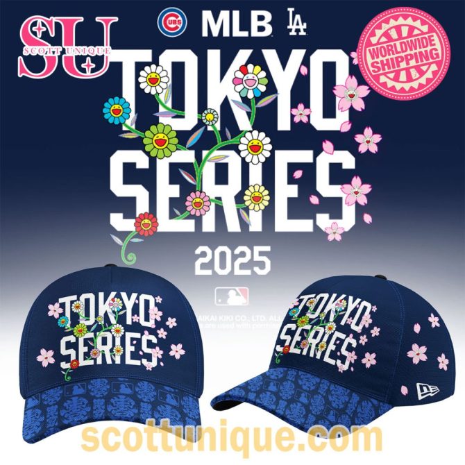 Mlb Tour Tokyo Series X Takashi Murakami Navy Classic Cap Limited Edition