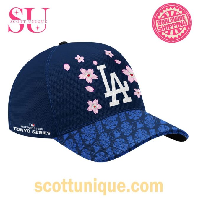 Mlb Tour Tokyo Series X Takashi Murakami X Los Angeles Dodgers Navy Classic Cap Limited Edition - Image 4