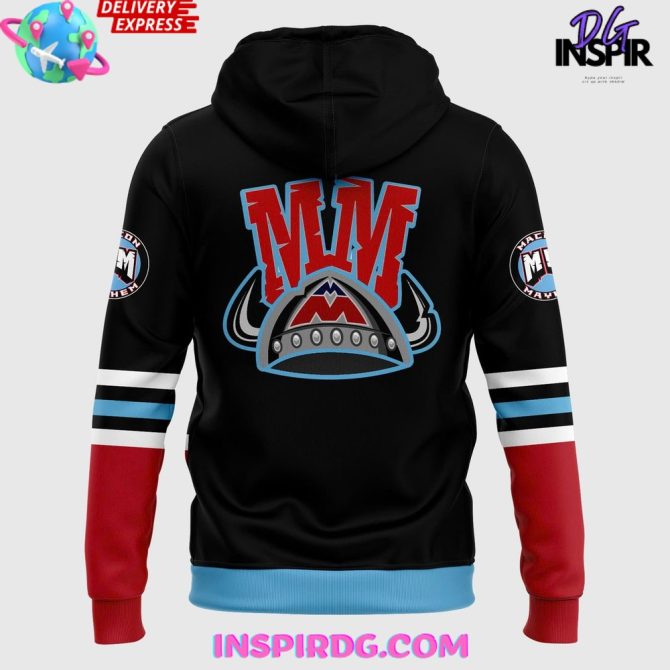 Macon Mayhem Back Home Game 2025 All Over Print Hoodie - Image 3
