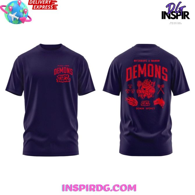 Limited Edition Demons Spirit T-Shirt – Bold Graphic Design, Perfect For Sports Fans! - Image 2