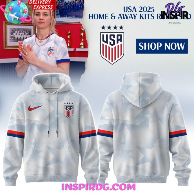 Men'S Nike Usnt 2025 Brilliant Home Stadium Special All Over Print Hoodie