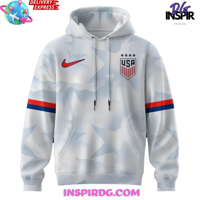 Men'S Nike Usnt 2025 Brilliant Home Stadium Special All Over Print Hoodie - Image 2