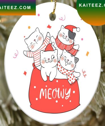 Meowy Christmas Decor  Christmas Ornament