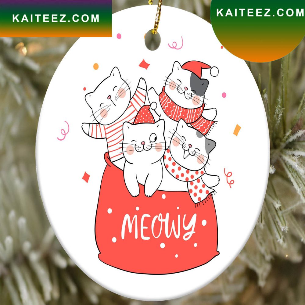 Meowy Christmas Decor Christmas Ornament