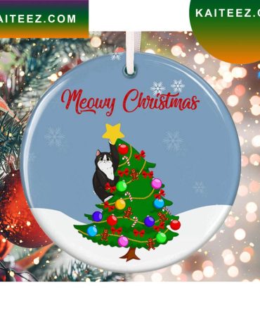 Meowy Christmas Ornament