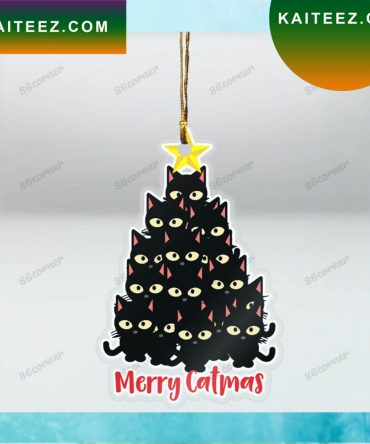 Merry Catmas Christmas Ornament