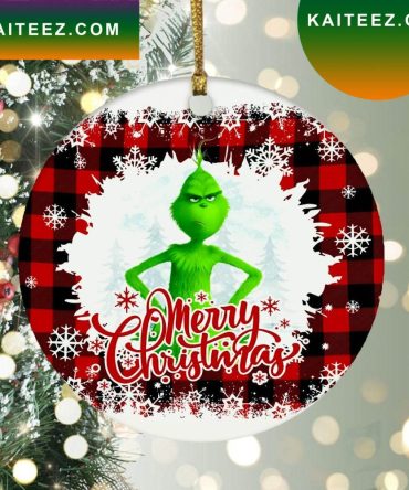 Merry Christmas Funny Grinch Grinch Decorations Outdoor Ornament