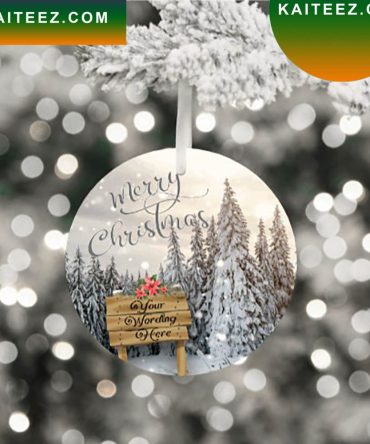 Merry Christmas Personalized Christmas Ornament