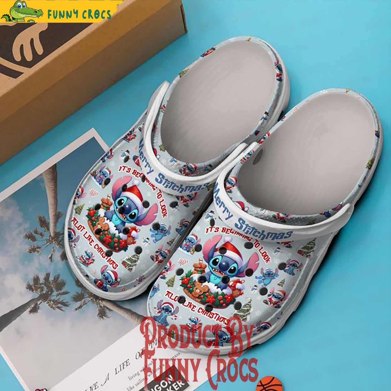 Merry Christmas Stitch It'S Beginning To Look A Lot Like Christmas Crocs Shoes - Discover Comfort And Style Clog Shoes For Family - Image 4