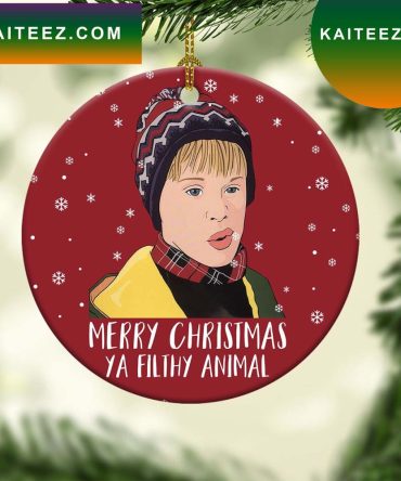 Merry Christmas Ya Filthy Animal Home Alone Funny Meme Ornament
