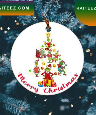 Merry Grinchmas Christmas Tree Home Decorations Grinch Decorations Outdoor Ornament