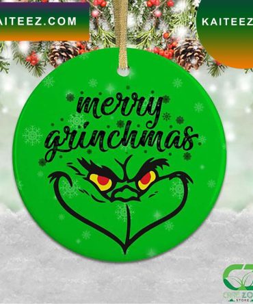 Merry Grinchmas Green Grinch Decorations Outdoor Ornament