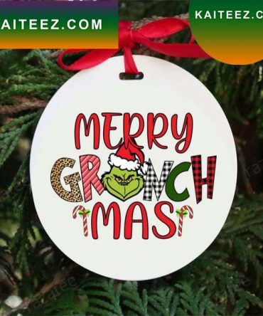 Merry Grinchmas Ornament Grinch Decorations Outdoor Ornament