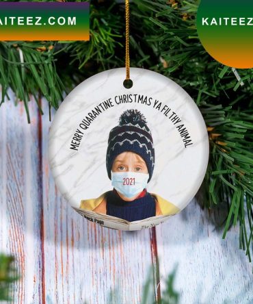 Merry Quarantine Christmas Ya Filthy Animal Kevin Home Alone Ornament