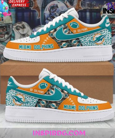 Miami Dolphins Go Dolphins Nike Air Force 1