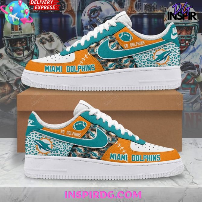 Miami Dolphins Go Dolphins Nike Air Force 1