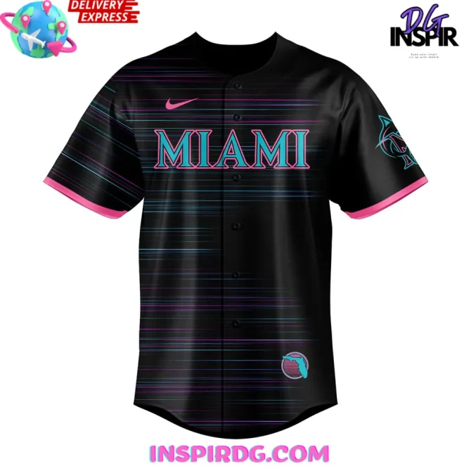 Miami Marlins 2025 City Connect Baseball Jersey - Image 2